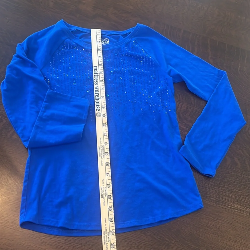 Justice Bundle of 3 Two size 14 and dark blue is a size 12 Long sleeve girls Y2K